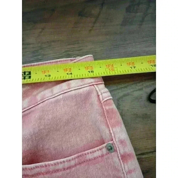 Est. 1946 Denim Skinny Jeans Women's 6 Pink Mid Rise Raw Hem Cotton Blend Pants - Picture 6 of 7